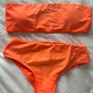 Vibrant Orange Bikini Set